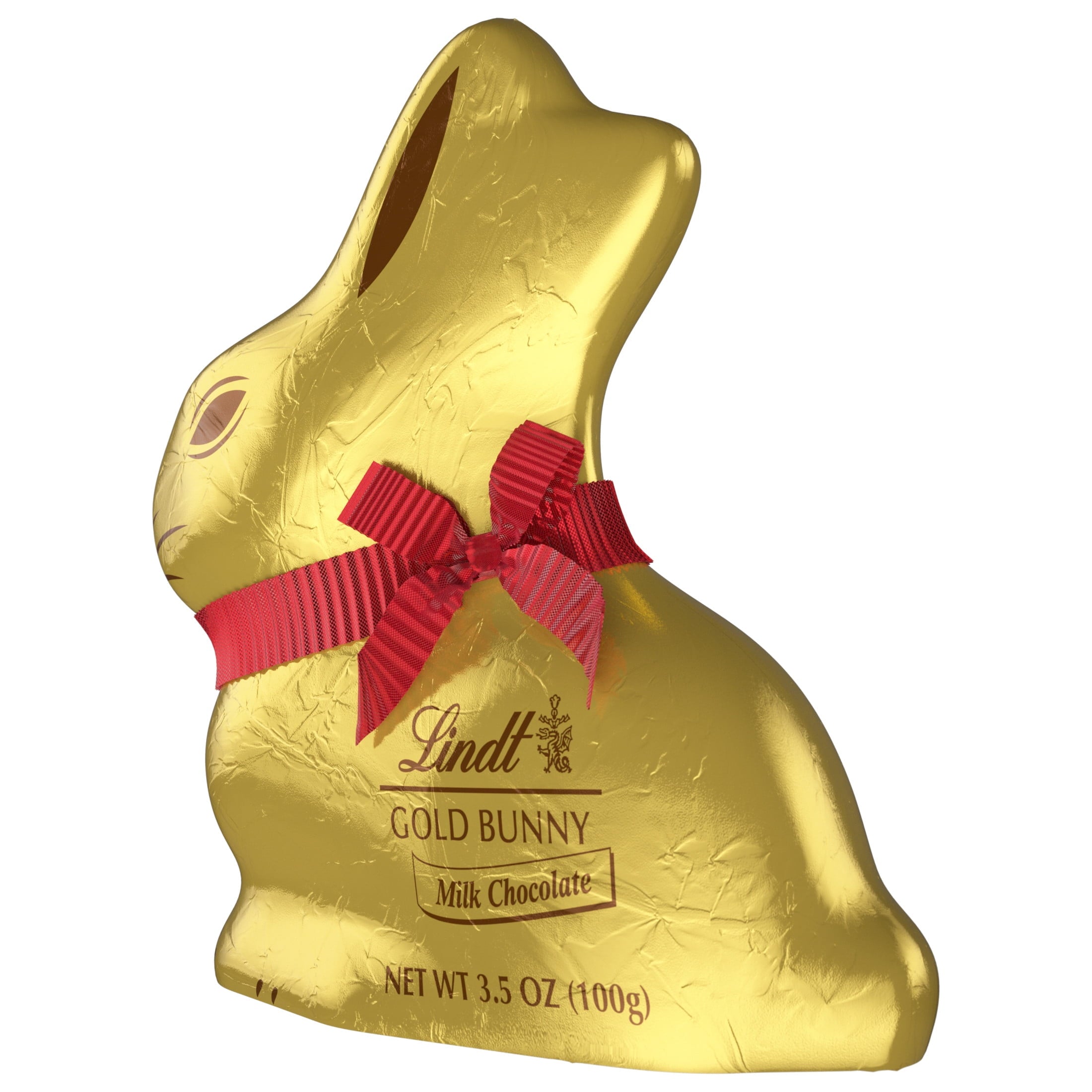 Lindt Gold Bunny, Milk Chocolate, Easter Chocolate Candy Bunny, 3.5 oz, 1 Count