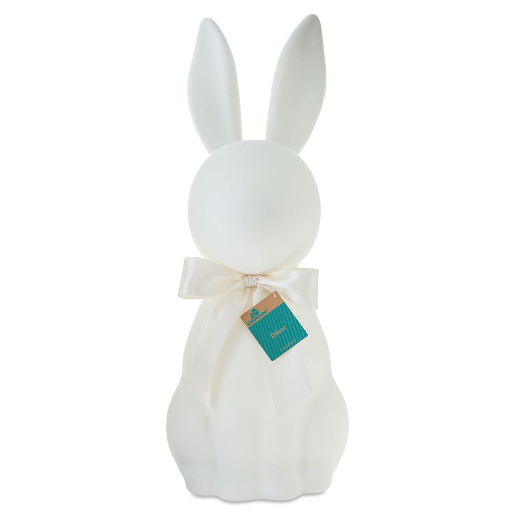 Flocked Bunny Tabletop Decoration, Ivory, 27", Easter by Way To Celebrate