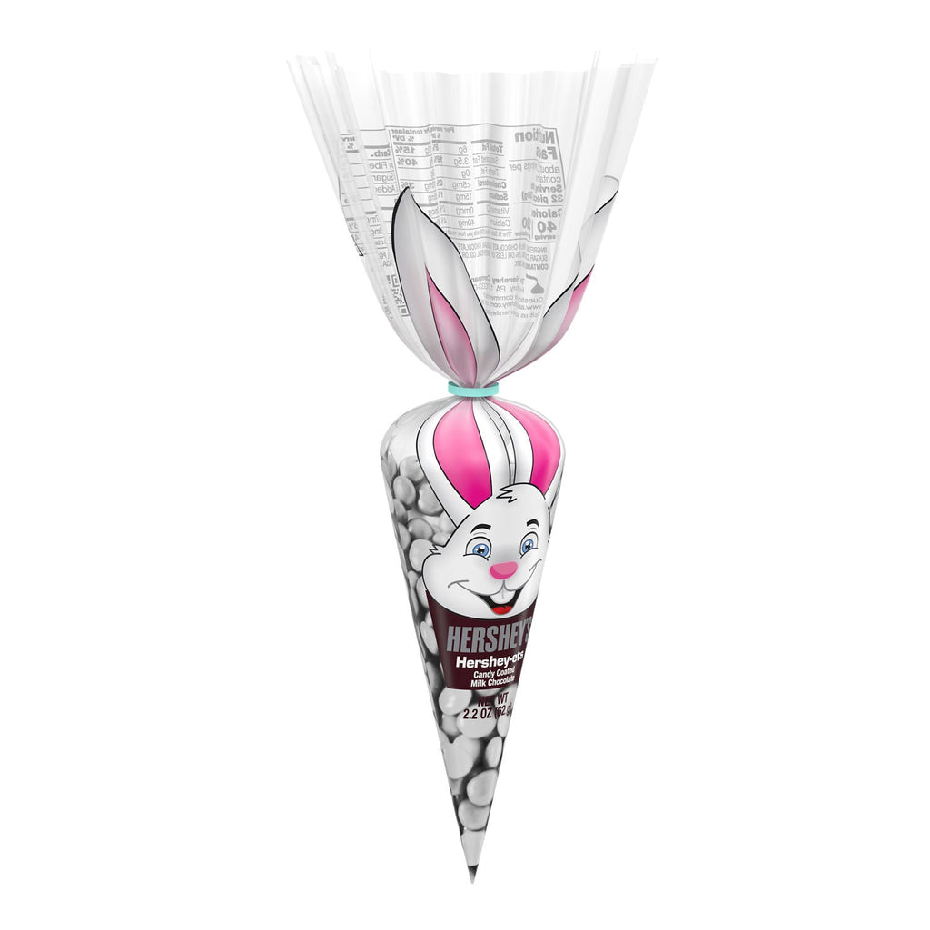 HERSHEY'S HERSHEY-ETS Candy Coated Milk Chocolate, Easter Candy Carrot Bag, 2.2 oz