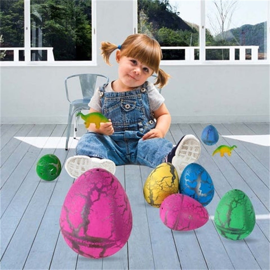 Yyuenw 60 Pcs Dinosaur Eggs Easter Gifts Hatching Dinosaur Egg Grow in Water Easter Basket Stuffers Filler for Kids Toddlers Boys Girls Indoor Outdoor Easter Hunt, Classroom Prize Supplies Toy