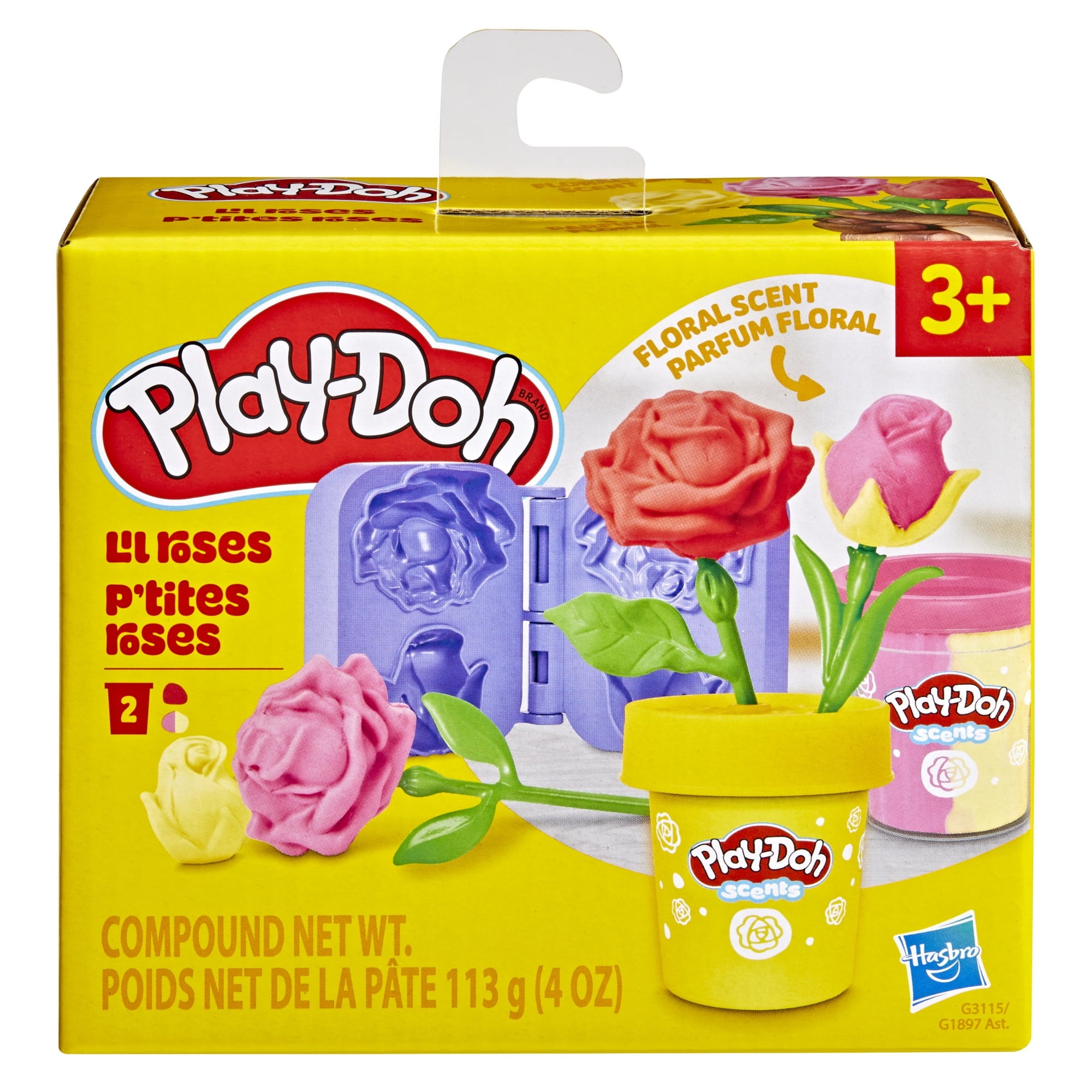 Play-Doh Lil Roses Playset, Scented, Kids Arts & Crafts, Flower Toys for Girls & Boys 3+