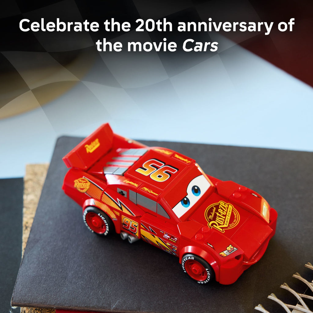 LEGO Speed Champions Lightning McQueen - Building Toy for Boys & Girls, Ages 9+ - Easter Basket Stuffer for Kids - Disney Pixar Cars Toy - 77255