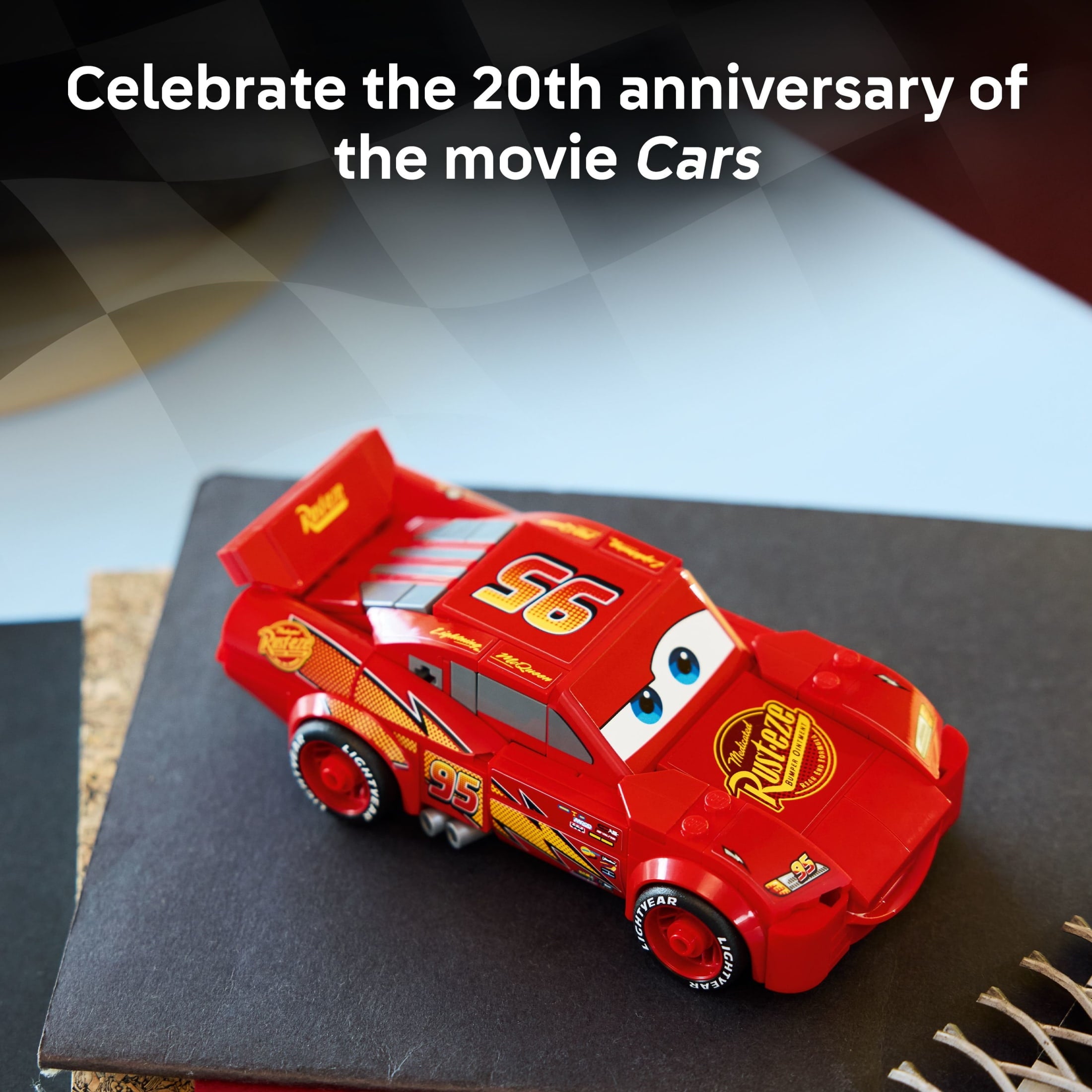 LEGO Speed Champions Lightning McQueen - Building Toy for Boys & Girls, Ages 9+ - Easter Basket Stuffer for Kids - Disney Pixar Cars Toy - 77255