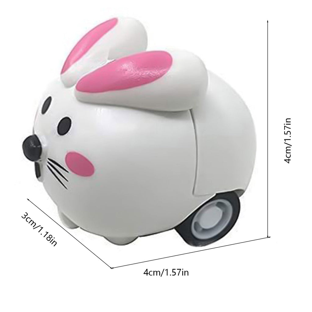 Tyidzon Easter Eggs with Toys Inside, 6 Pack Animal Car Toys in Plastic Eggs, 1.6" Mini Surprise Easter Egg for Basket Stuffers Eggs Hunt Party Favors