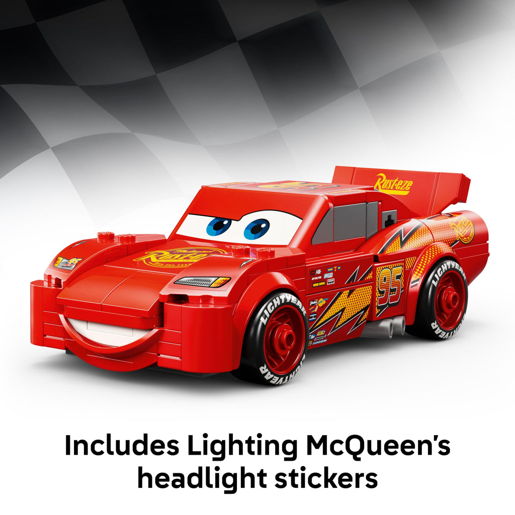 LEGO Speed Champions Lightning McQueen - Building Toy for Boys & Girls, Ages 9+ - Easter Basket Stuffer for Kids - Disney Pixar Cars Toy - 77255