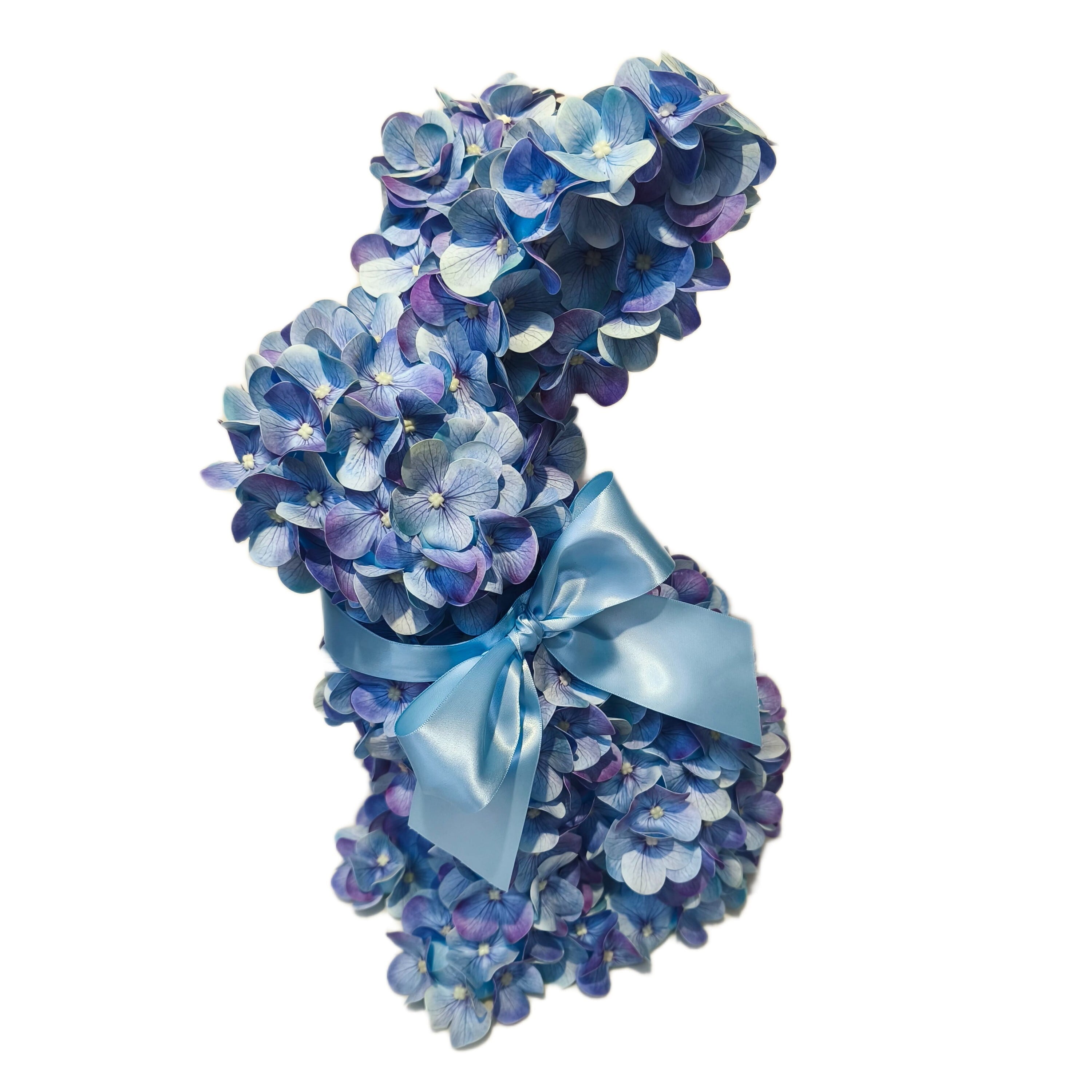 Hydrangea Bunny Tabletop Decoration, Blue, 16", Easter by Way To Celebrate