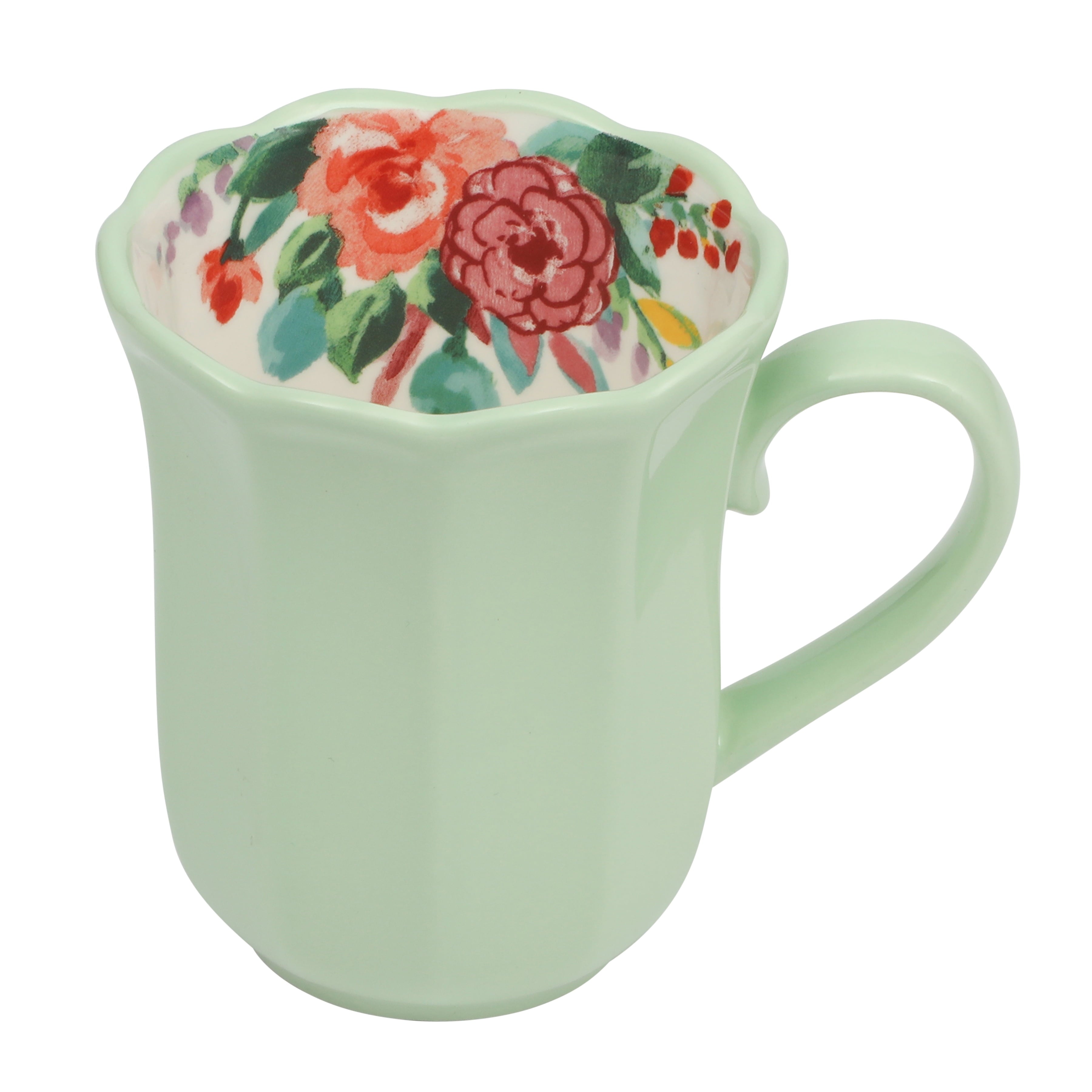 (2 pack) The Pioneer Woman Painted Meadows Mug, 15 oz