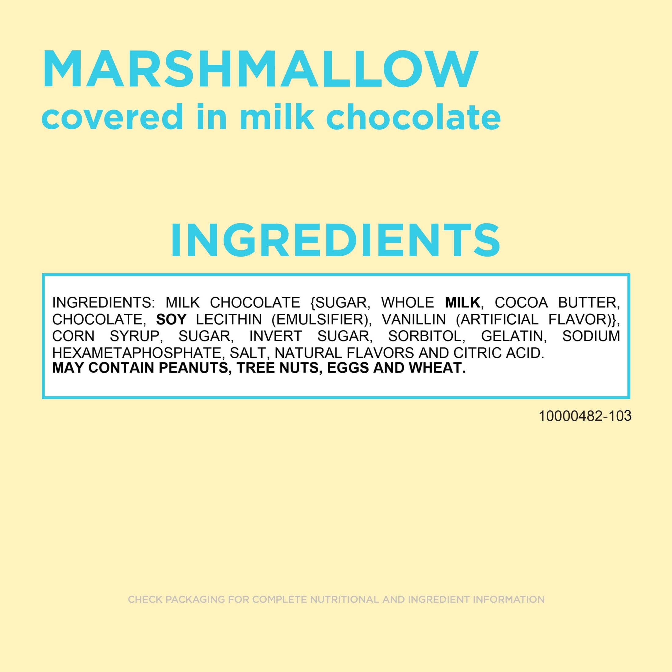 RUSSELL STOVER Easter Marshmallow Milk Chocolate Candy Easter Egg, 1.3 oz.