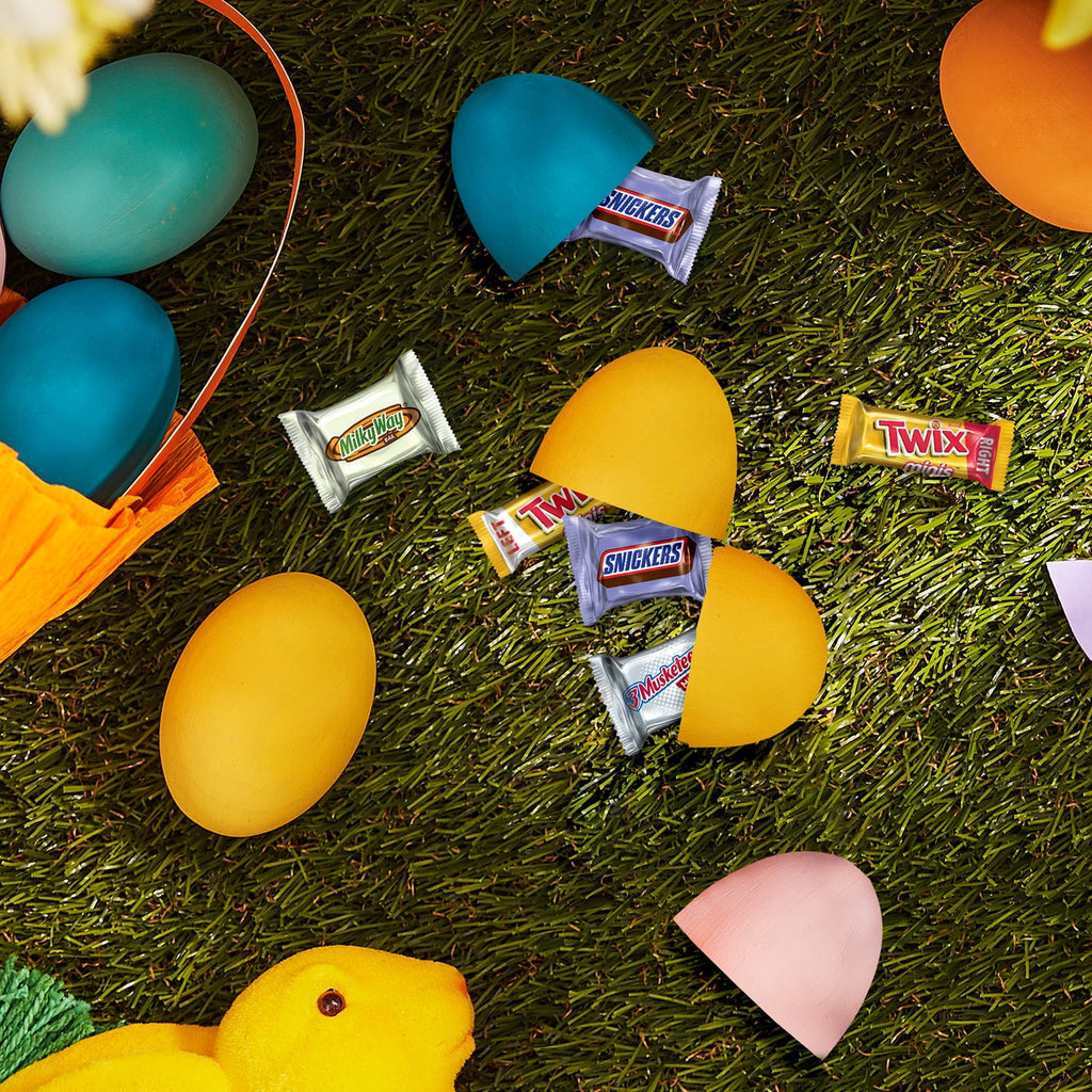 Mars Mixed Snickers, Twix & More Mini Milk Chocolate Bars Easter Basket Stuffers - 30 Bulk Bag