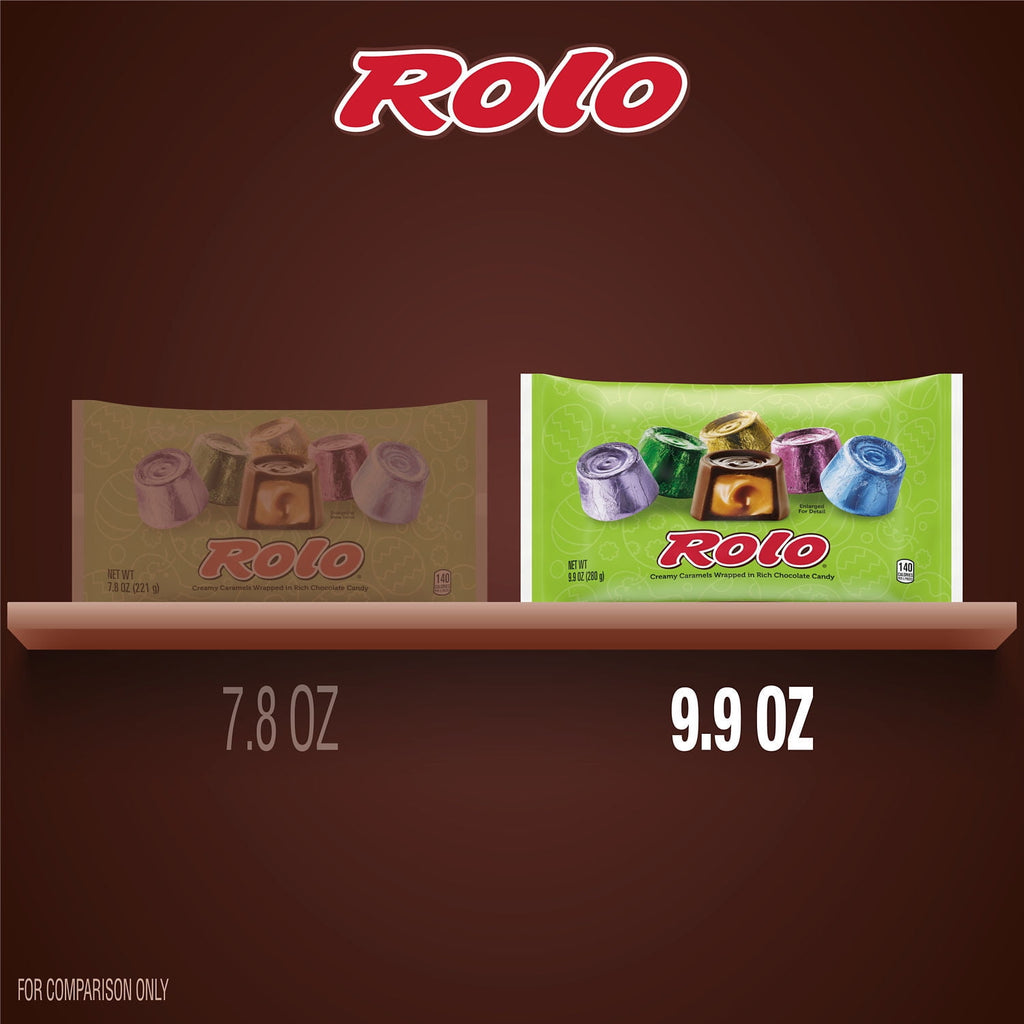 ROLO® Rich Chocolate Caramels, Easter Candy Bag, 9.9 oz