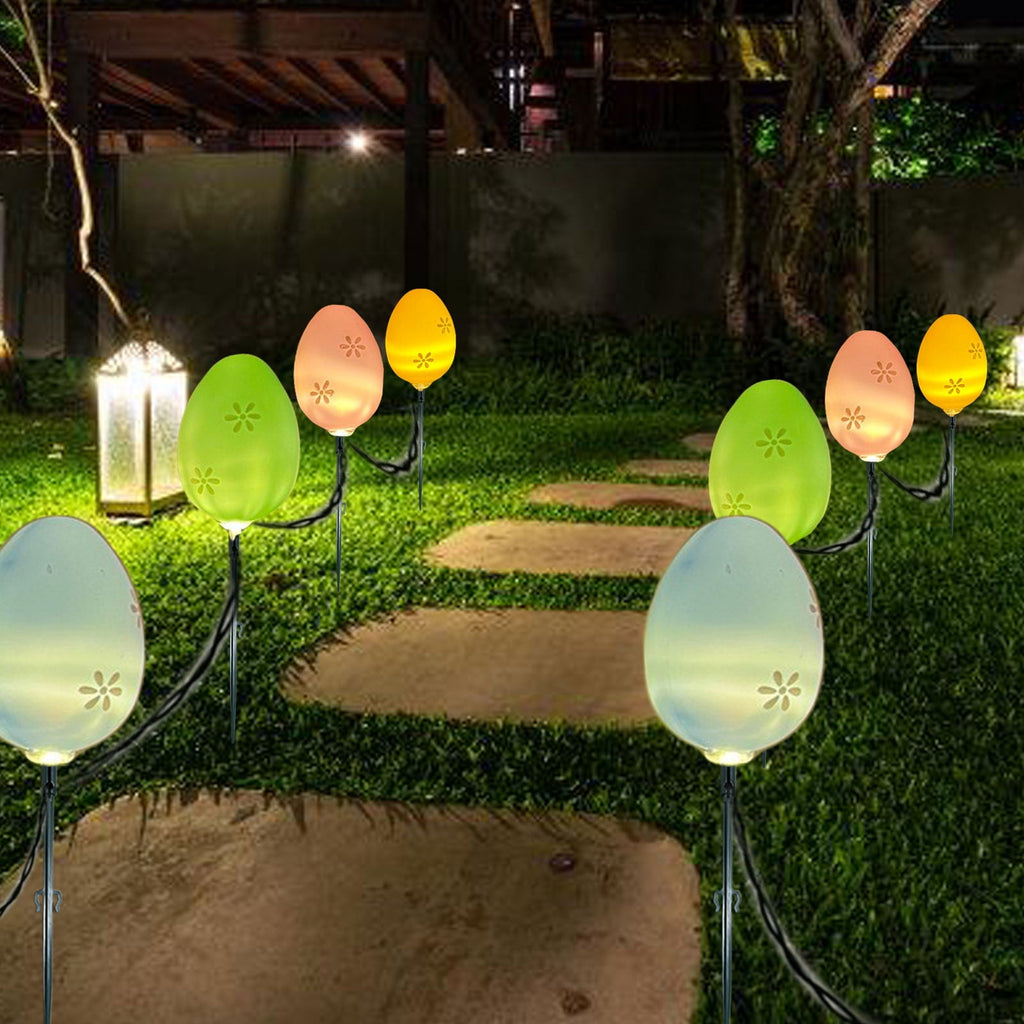 XGFHYJEH Easter Decoration, Solar Easter Lights, Easter Eggs Led String Light, Easter Decorations Outdoors, Easter Yard Decor