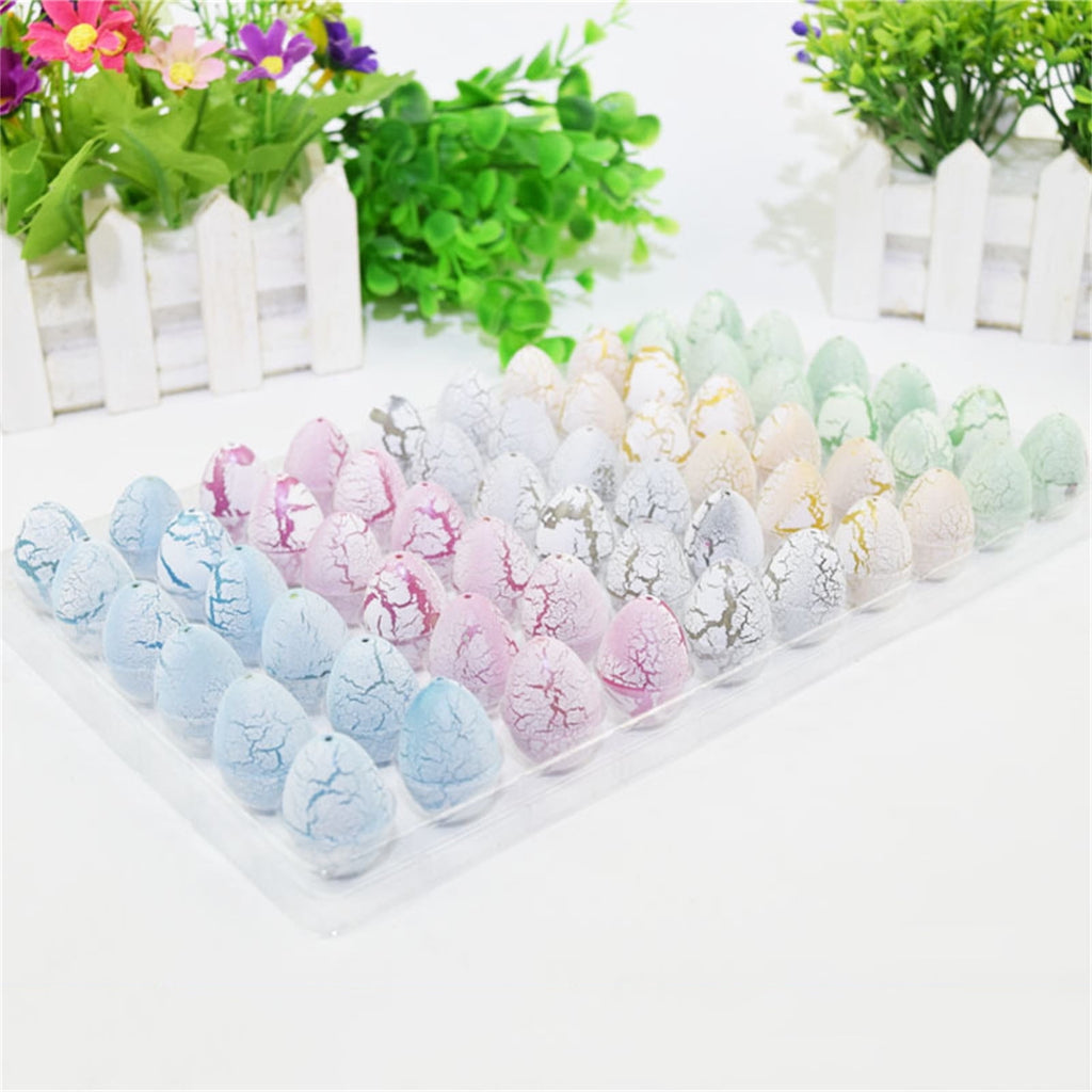 Yyuenw 60 Pcs Dinosaur Eggs Easter Gifts Hatching Dinosaur Egg Grow in Water Easter Basket Stuffers Filler for Kids Toddlers Boys Girls Indoor Outdoor Easter Hunt, Classroom Prize Supplies Toy