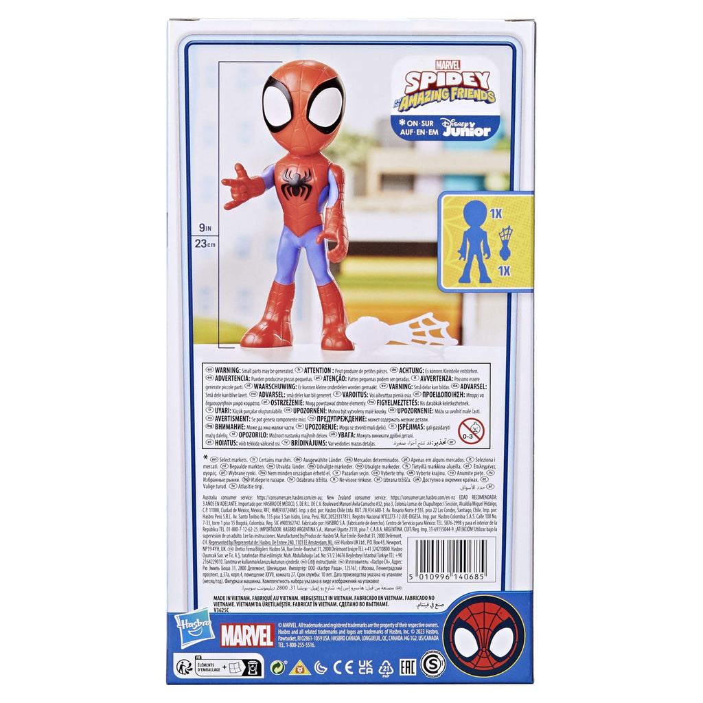 Marvel Spidey and His Amazing Friends Supersized Spidey Action Figure, Super Hero Toy