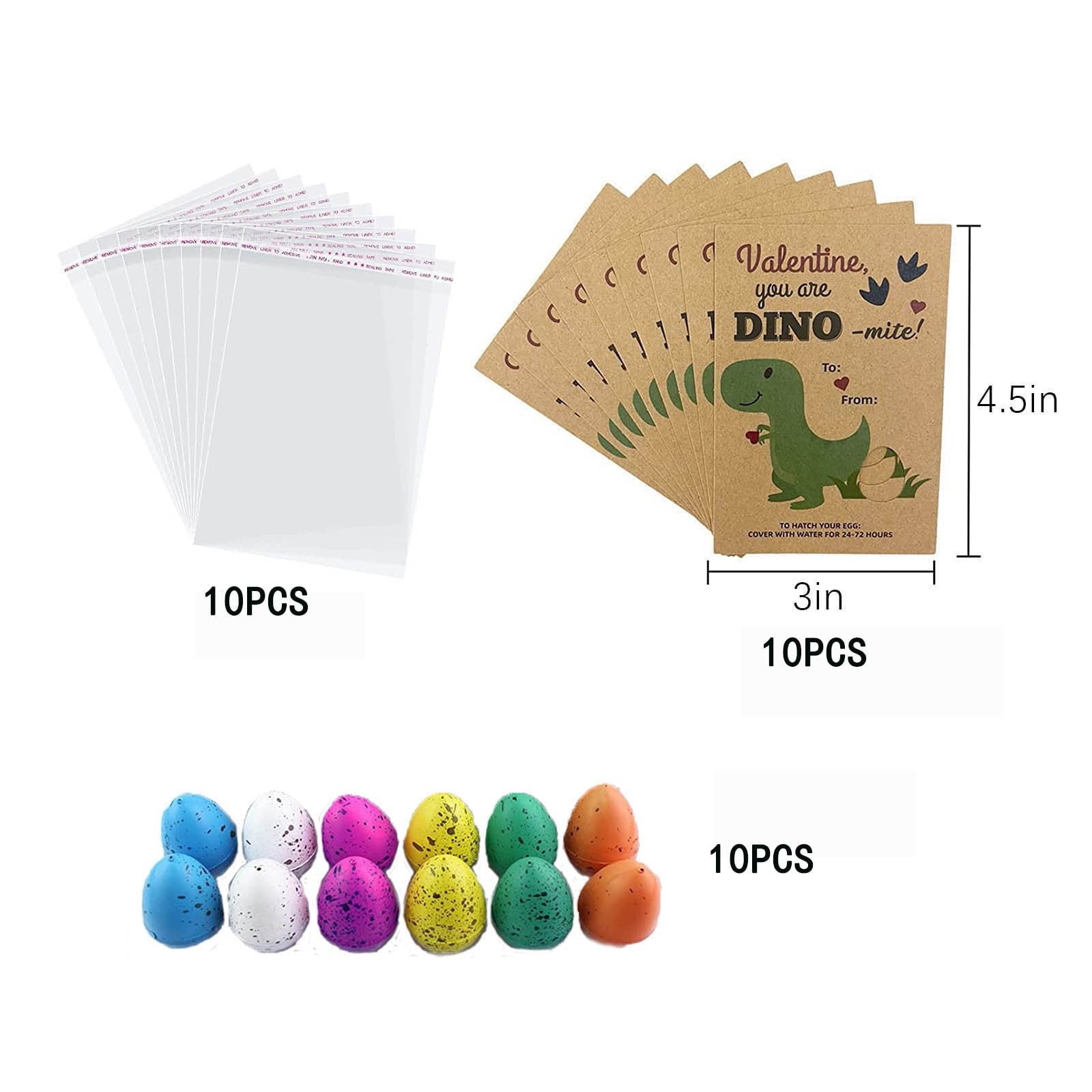 Tyidzon 10 Pcs Hatching Dinosaur Eggs, Easter Eggs Filled Toys for Kids, Dinosaur Toys Gifts for Easter Basket Stuffers, Egg Hunt Fillers and Party Favors