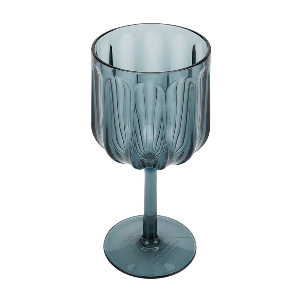 Better Homes & Gardens 17-Ounce Tritan Plastic Stemmed Wine Glass, Blue
