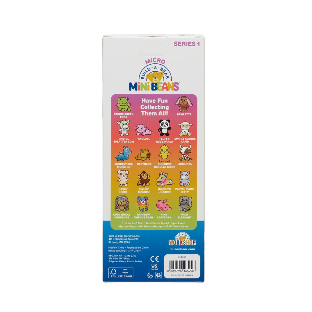 Build-A-Bear Micro Mini Beans® Plush 3 Pack