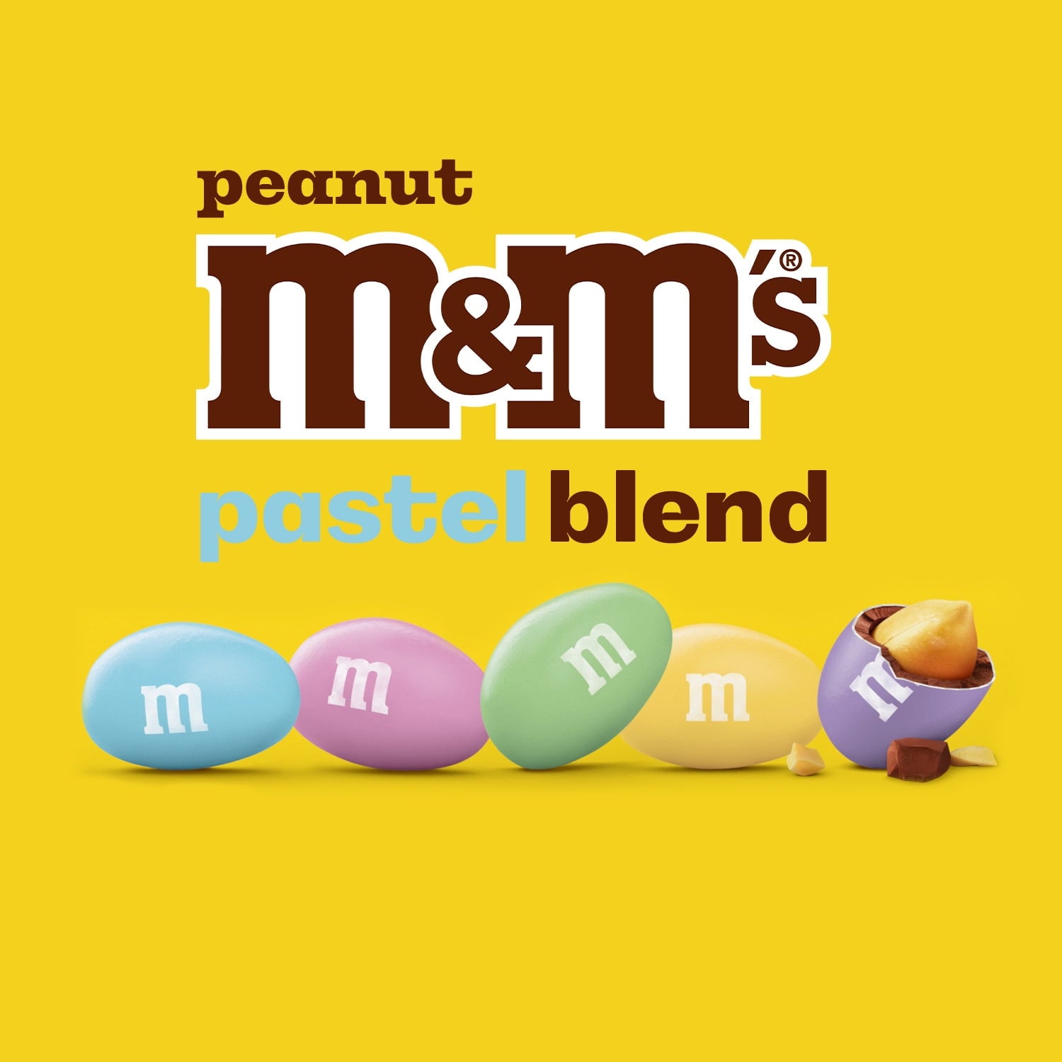 M&M's Peanut Eggs Milk Chocolate Pastel Easter Candy Assortment - 10 oz Bag