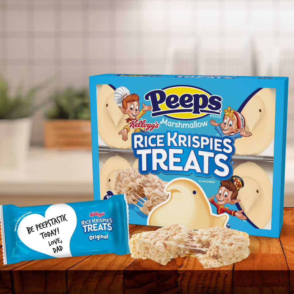 PEEPS, Rice Krispies Treat Flavored Marshmallow Chicks, 10 Count (3.0 Ounces)