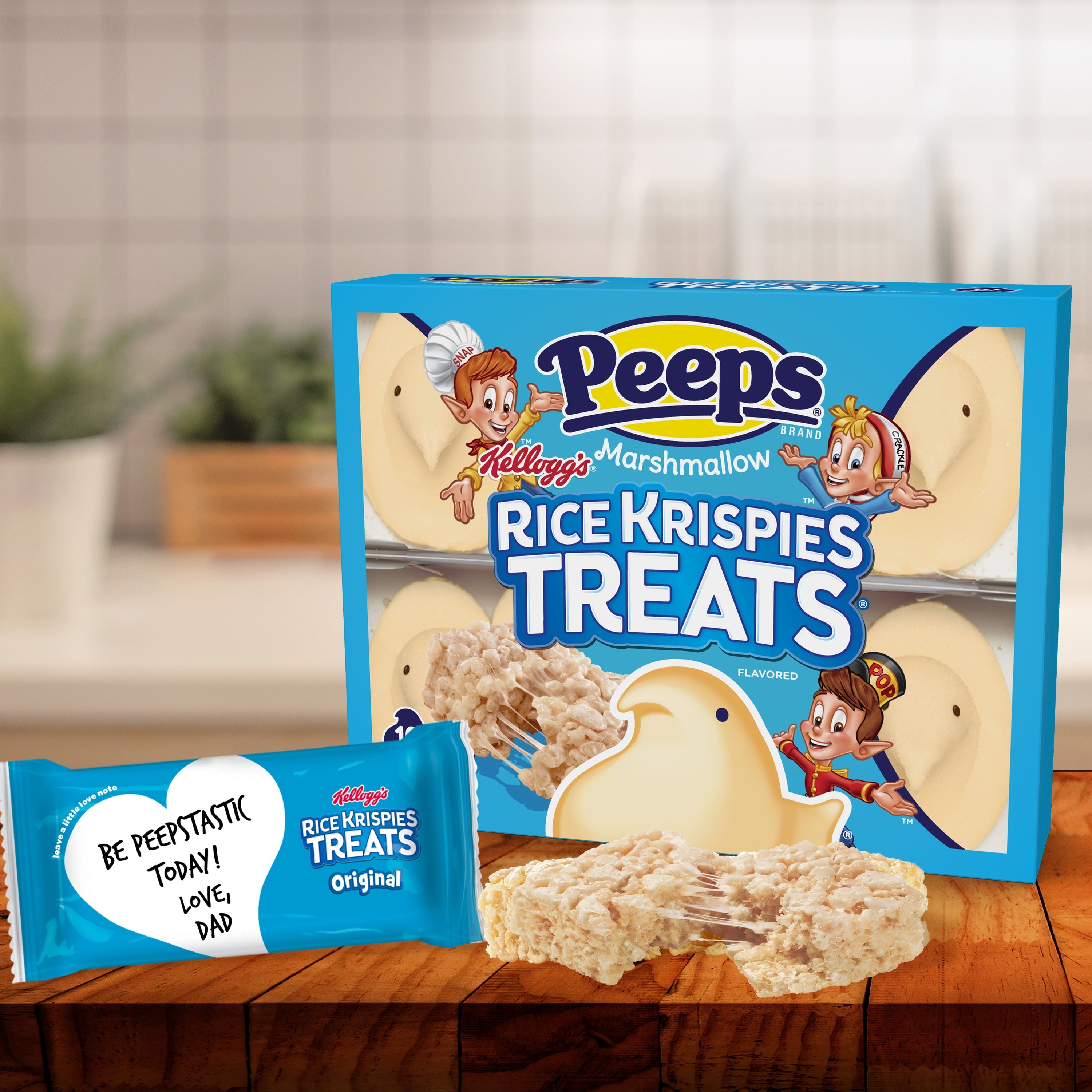 PEEPS, Rice Krispies Treat Flavored Marshmallow Chicks, 10 Count (3.0 Ounces)
