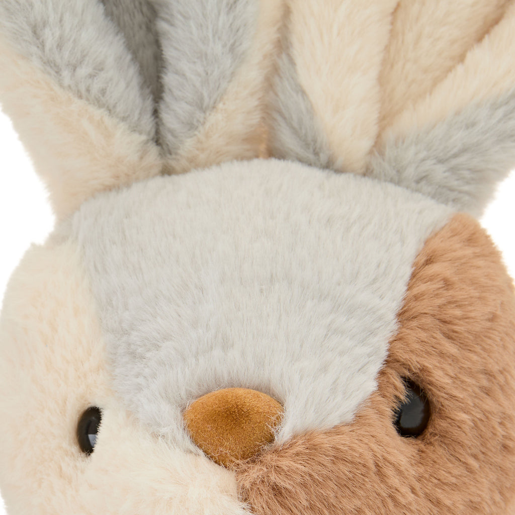 Large Color Block Bunny Plush, Tan Multicolor, 23", Easter by Way To Celebrate