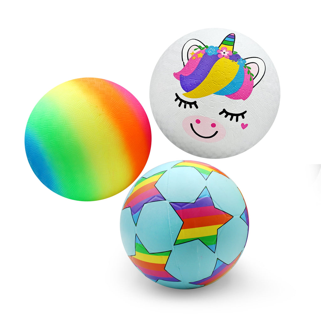3 Ball Girls Unicorn Prefilled Easter Basket, by Megatoys