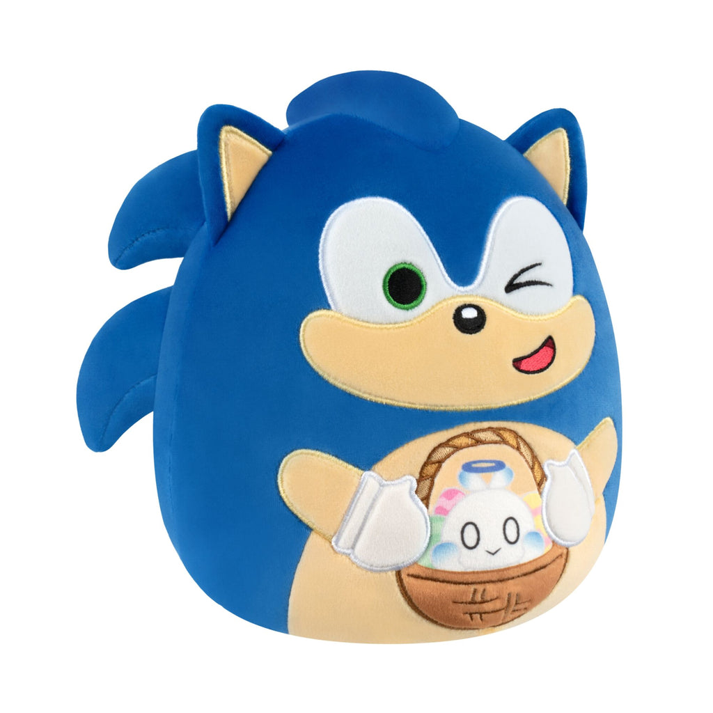 Squishmallows Official 8 inch Sega - Sonic Holding Easter Basket With Chao - Child's Ultra Soft Plush Toy