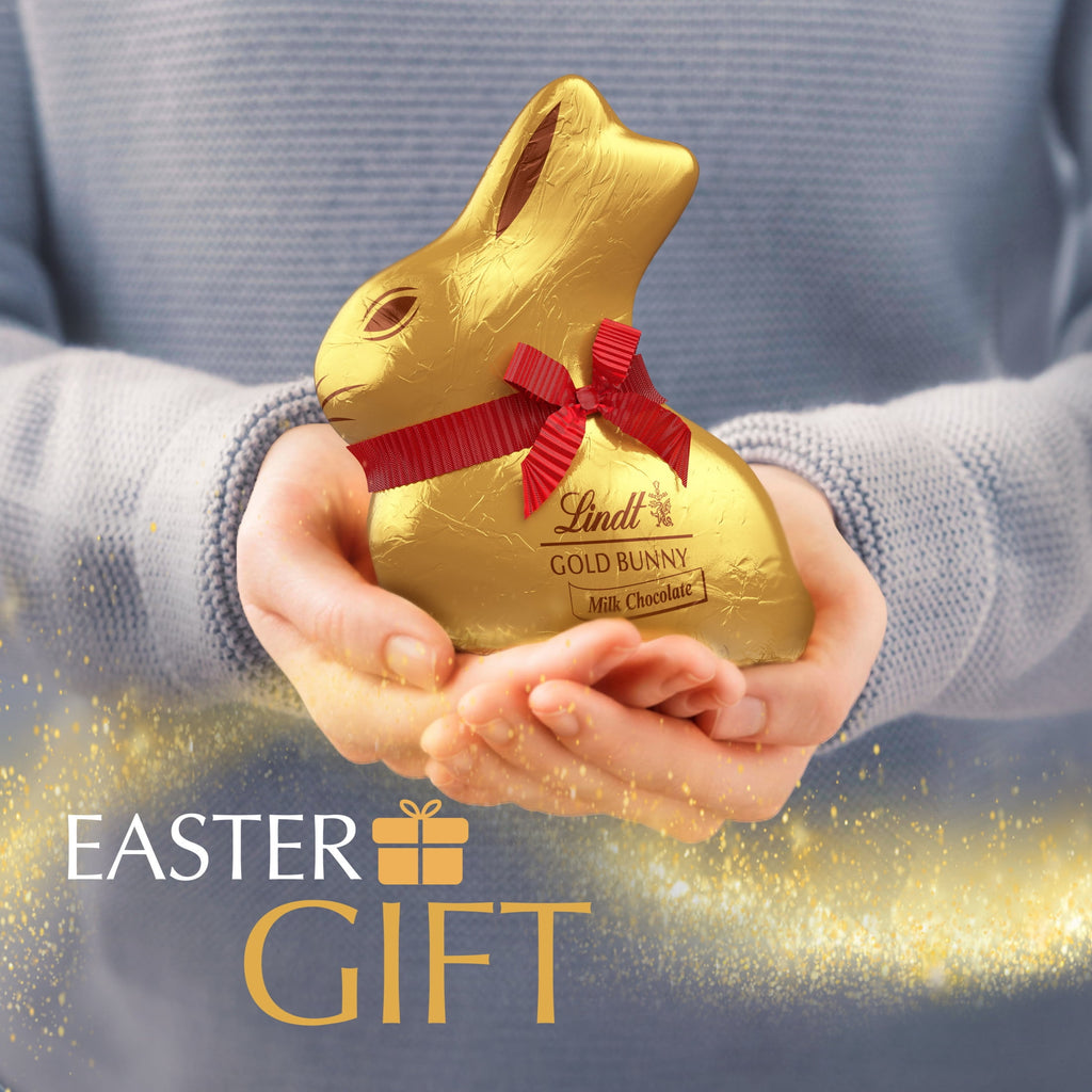 Lindt Gold Bunny, Milk Chocolate, Easter Chocolate Candy Bunny, 3.5 oz, 1 Count