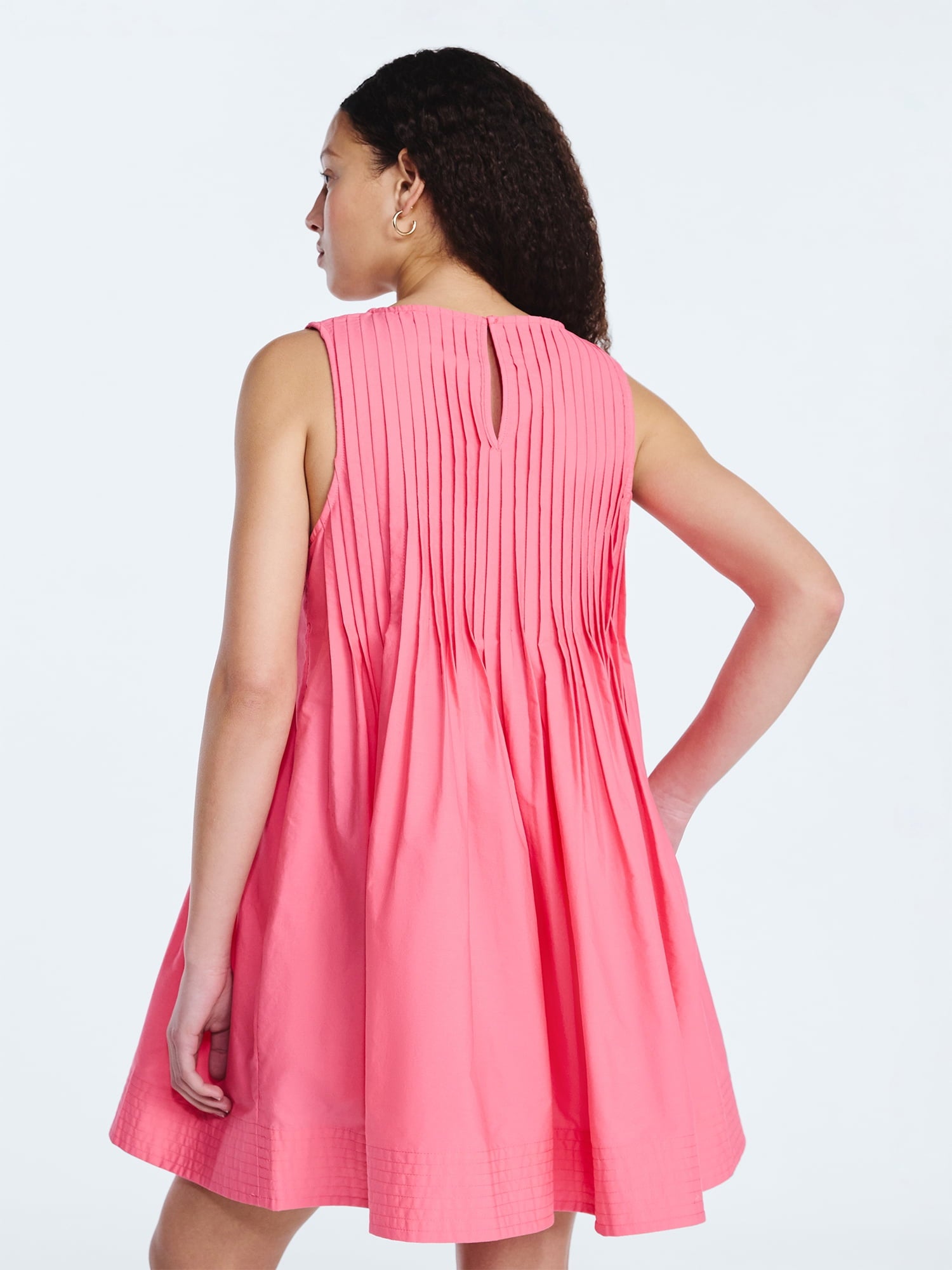 Free Assembly Women's Sleeveless Pleated Mini Dress, Sizes XS-XXL