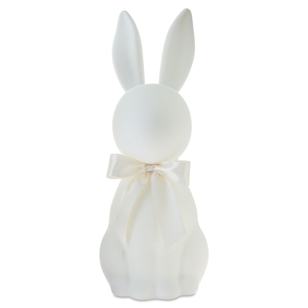 Flocked Bunny Tabletop Decoration, Ivory, 27", Easter by Way To Celebrate