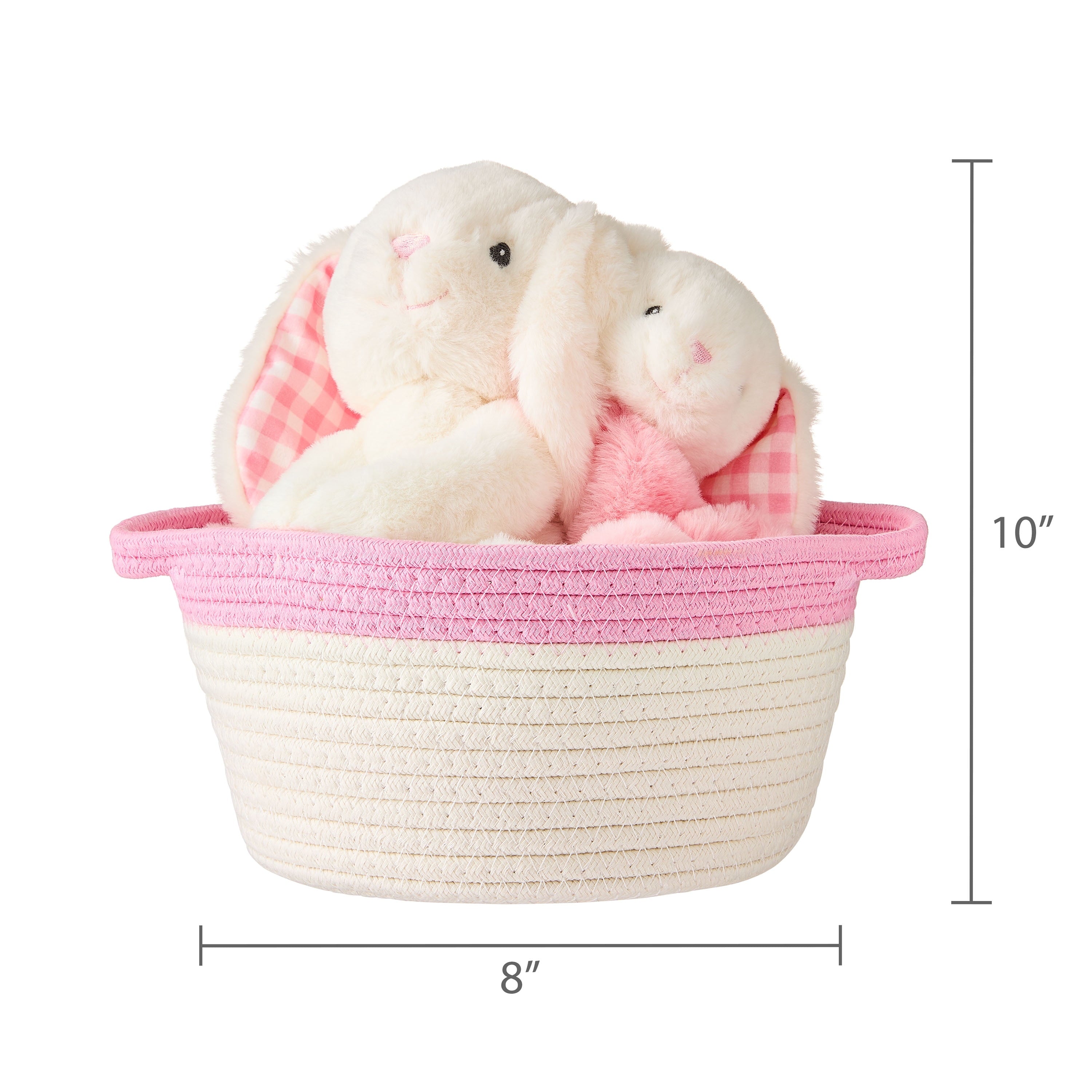 My First Easter Basket Set, Pink and White, 3 Pieces, Easter by Way To Celebrate
