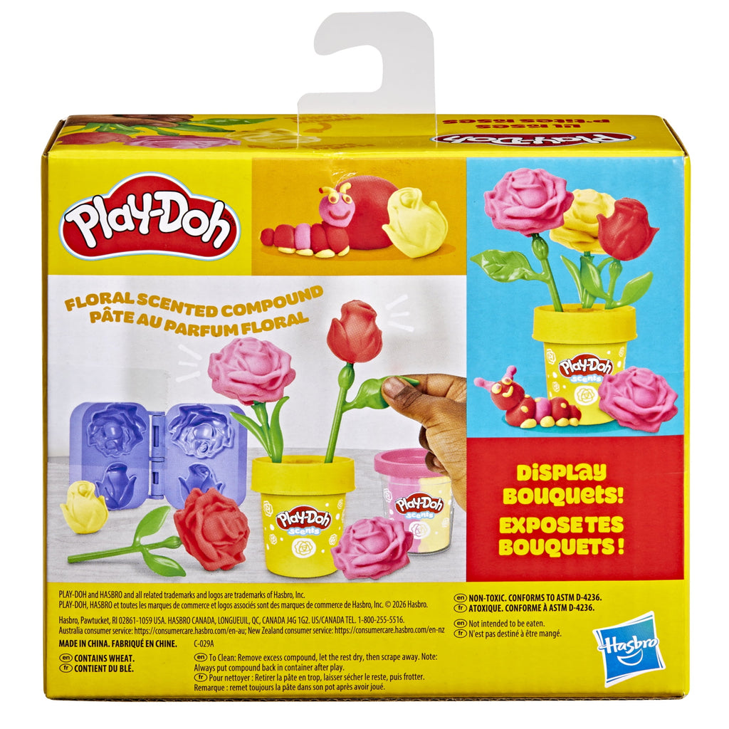 Play-Doh Lil Roses Playset, Scented, Kids Arts & Crafts, Flower Toys for Girls & Boys 3+