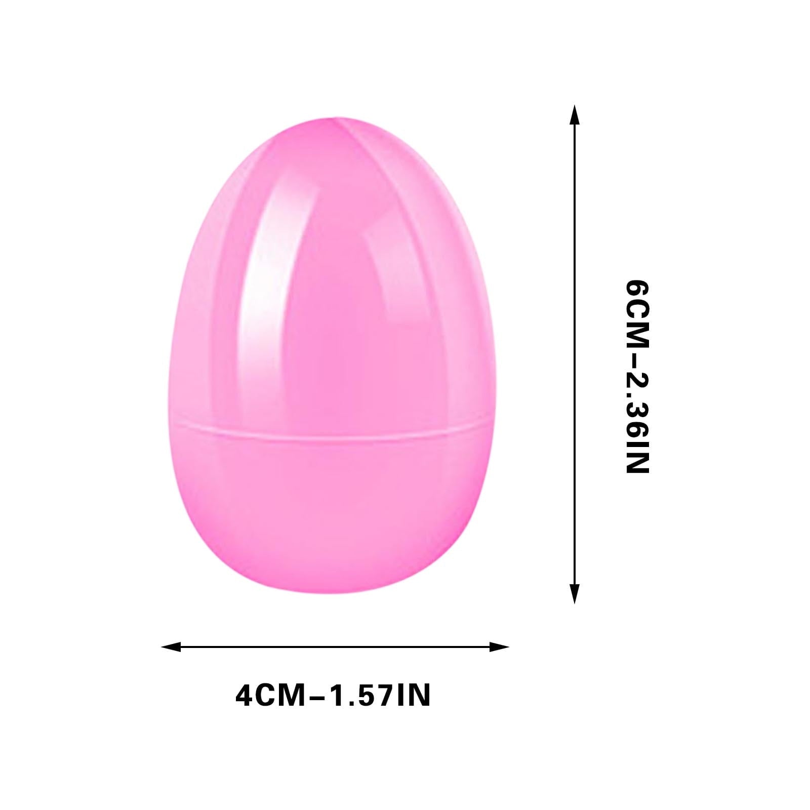 Plastic Easter Eggs Fillable Colorful Bright 2.3 Inches with Hinges for Surprise Hunts Party Favors Eggs for Easter Egg Hunt