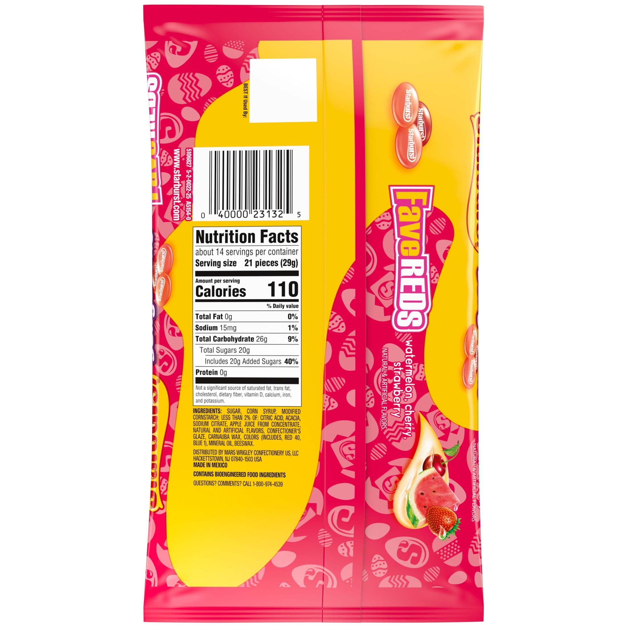 Starburst FaveREDs Jelly Beans Chewy Candy - 14 oz