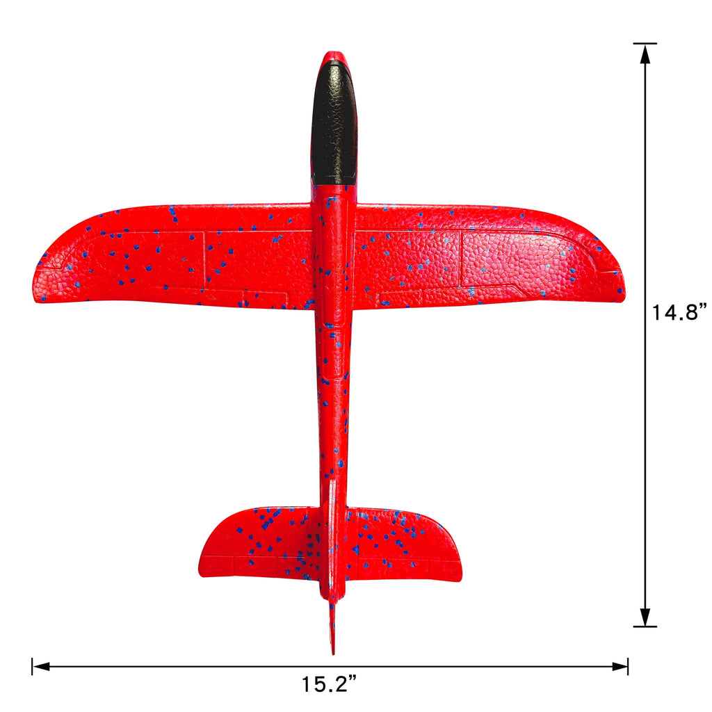 Play Day Glider Plane – 15" Wingspan, Highly Durable Toy Aircraft for Kids