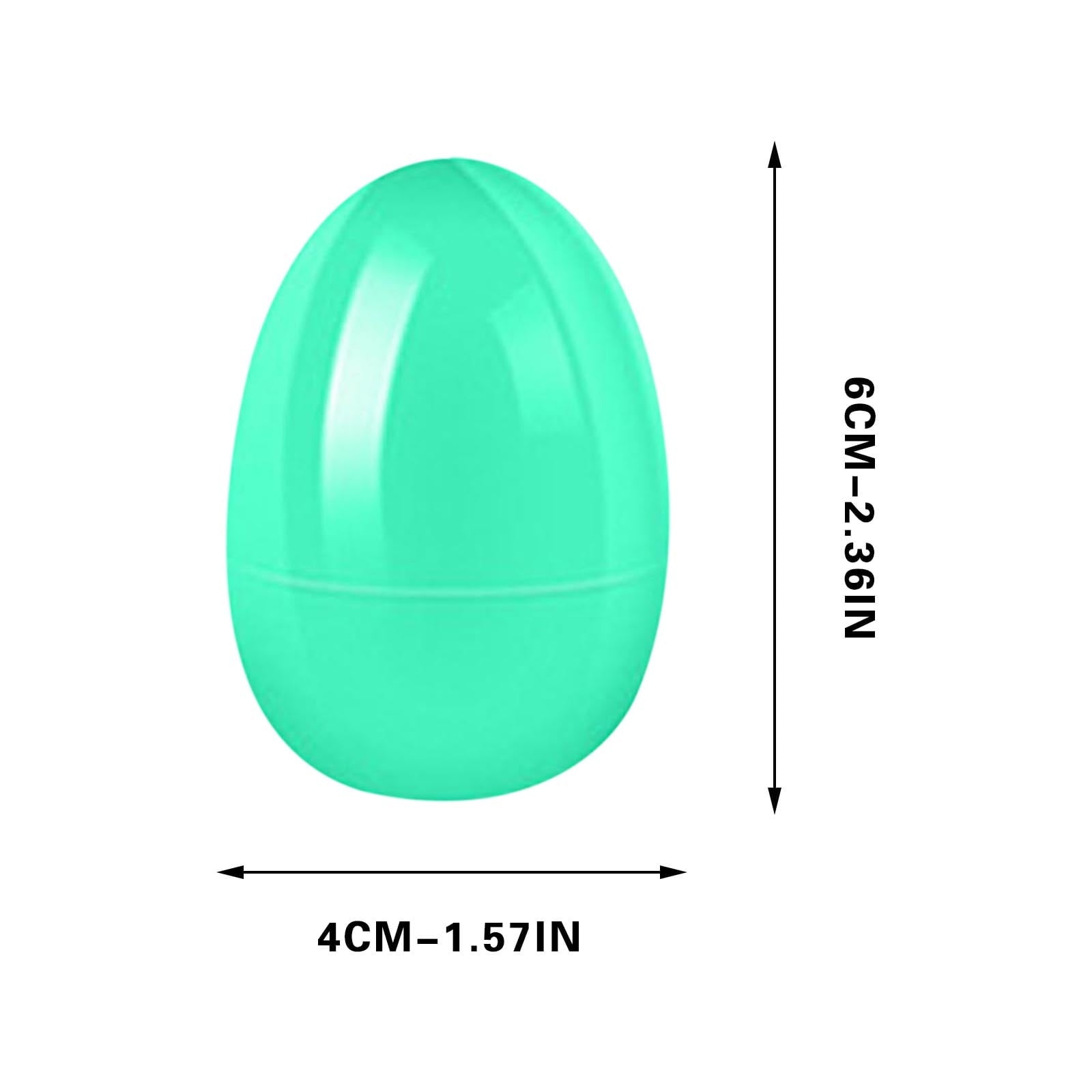 Plastic Easter Eggs Fillable Colorful Bright 2.3 Inches with Hinges for Surprise Hunts Party Favors Eggs for Easter Egg Hunt
