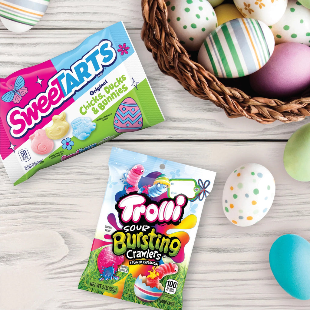 Trolli Easter Sour Bursting Crawlers, Springtime Easter Candy, 3 oz