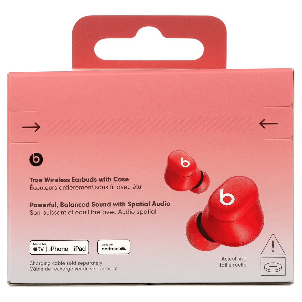Beats Solo Buds - True Wireless Earbuds - Transparent Red