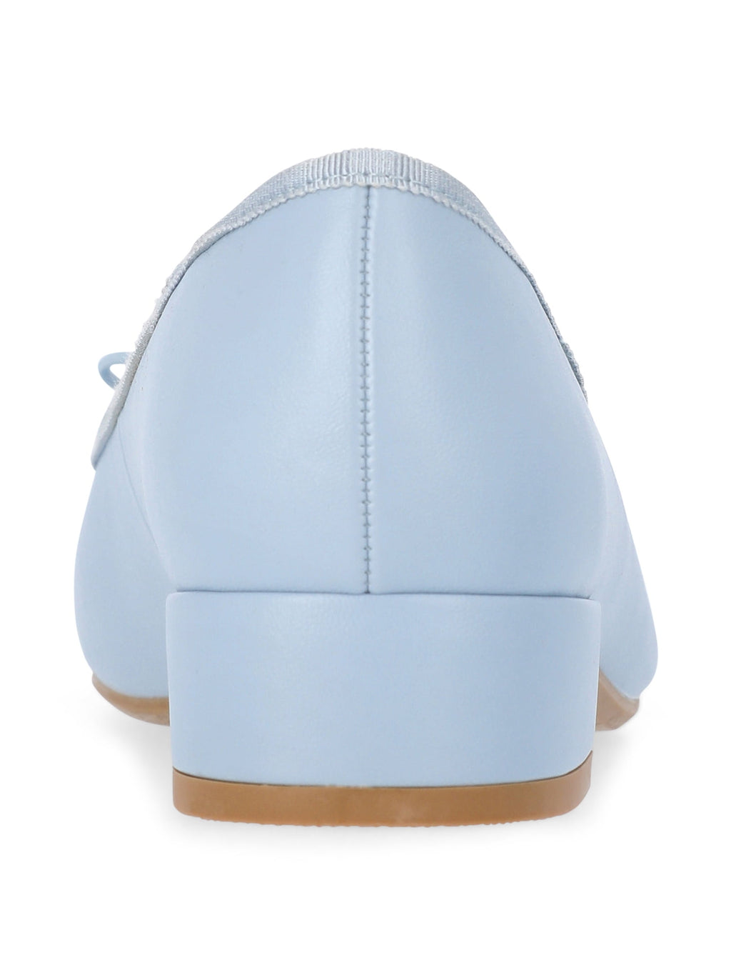 Time and Tru Women's String Bow Block Heel Ballet Shoes, Wide Width Available