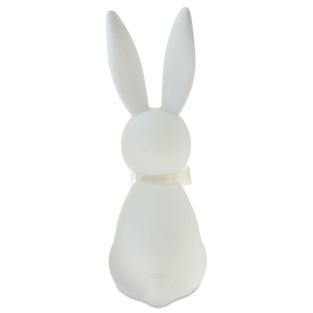 Flocked Bunny Tabletop Decoration, Ivory, 27", Easter by Way To Celebrate