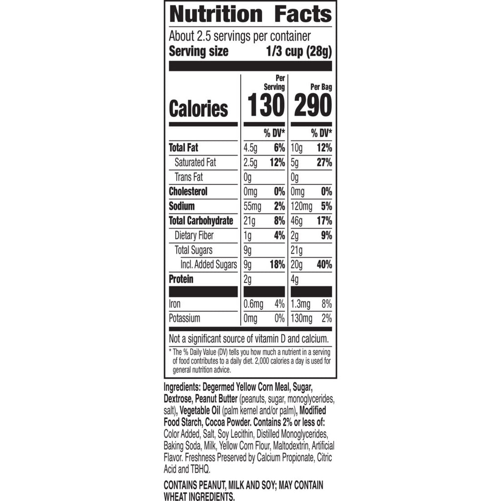 Chex Mix Muddy Buddies, Peanut Butter & Chocolate Coated Chex Snack, 2.25 oz