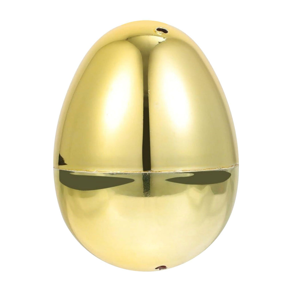 Large Gold Plastic Easter Egg, 2.36 Inch Empty Openable Egg for Filling Candy Toys, Giant Easter Egg Hunt Decorations, Basket Stuffers Party Supplies, 1pc