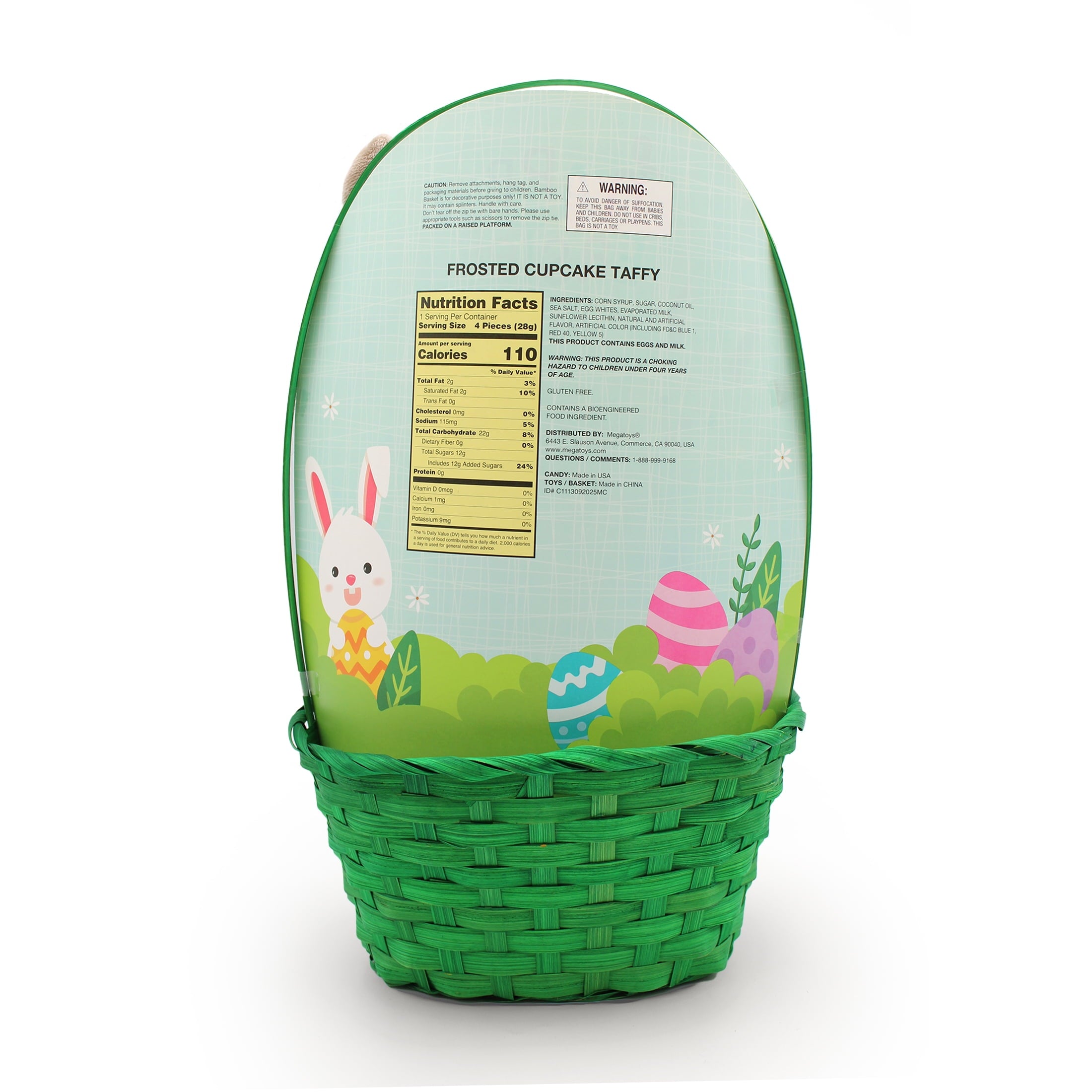 Longhorn Cow Plush Prefilled Easter Basket, by Megatoys