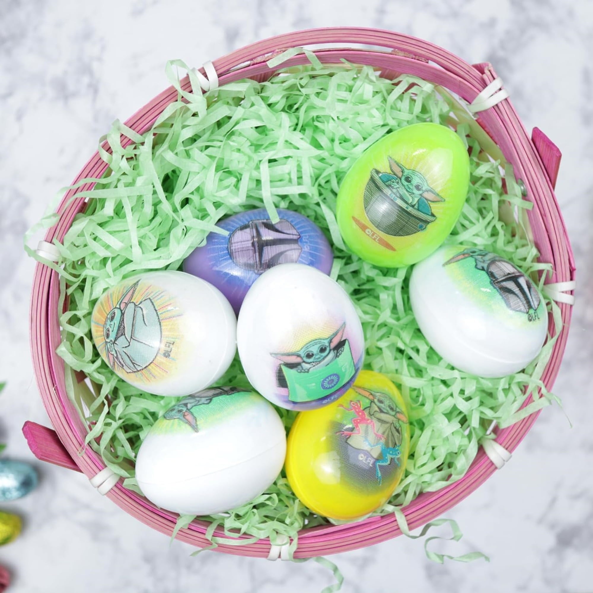 Star Wars Pre-Filled Printed Easter Eggs, Easter Egg Hunt Candy, Pack of 2, 2.74 Ounces per Box