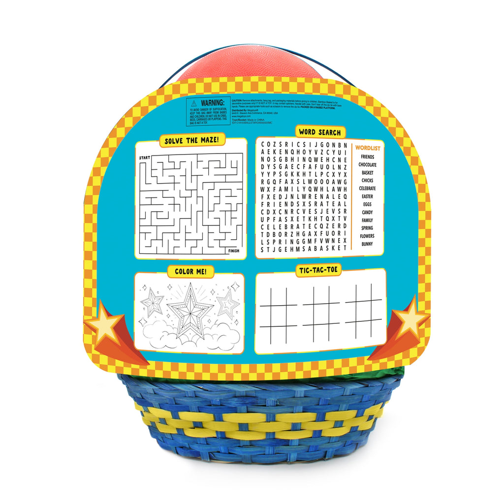 3 Ball Boys Prefilled Easter Basket, Megatoys