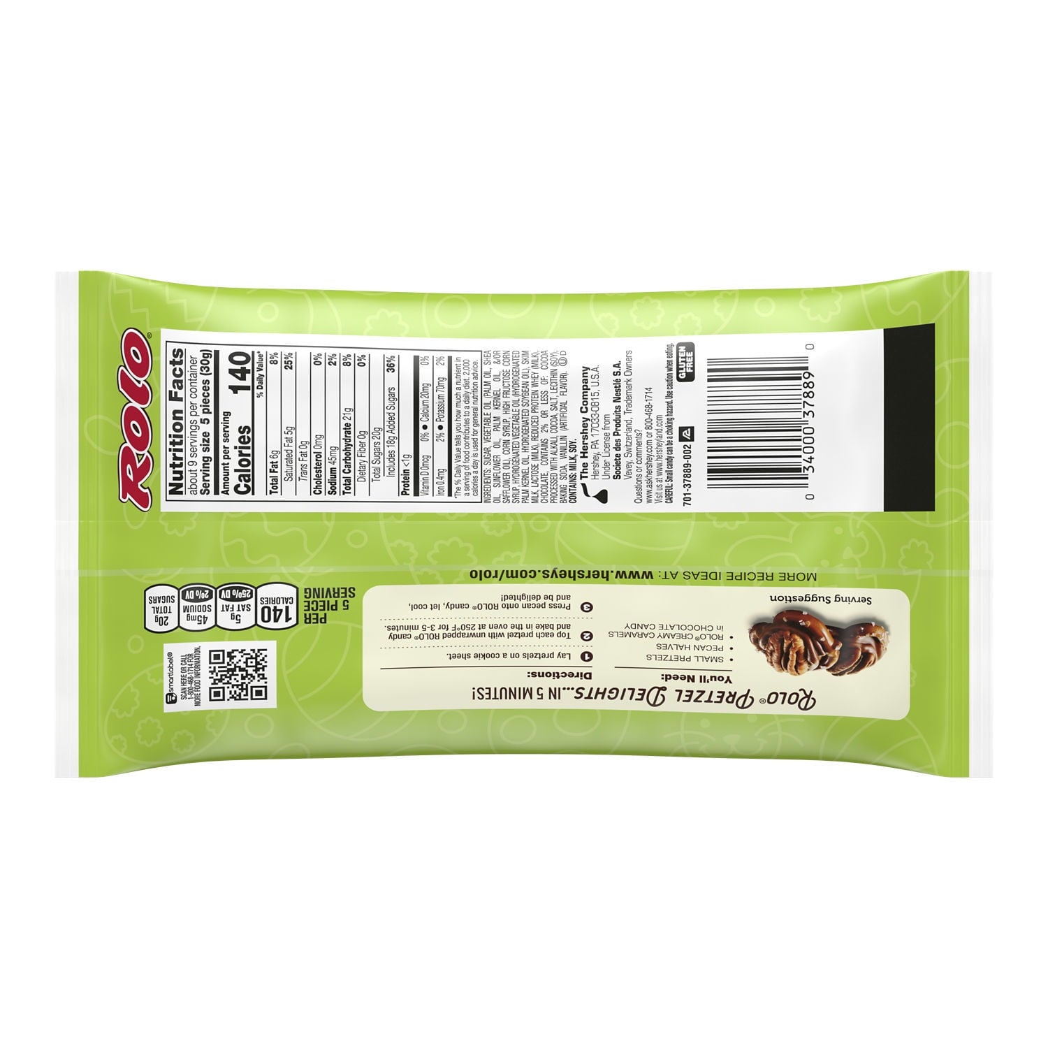 ROLO® Rich Chocolate Caramels, Easter Candy Bag, 9.9 oz