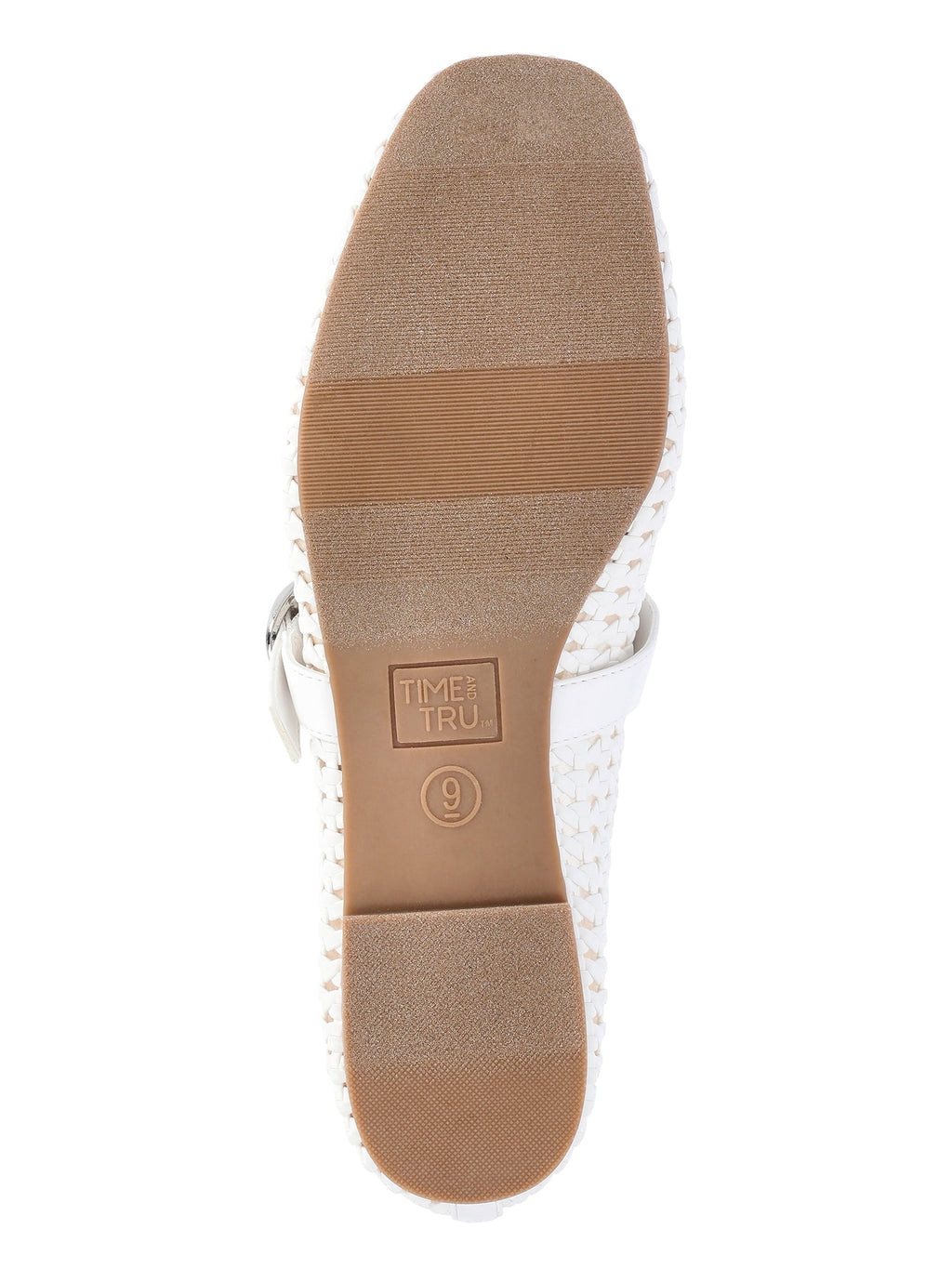Time and Tru Women's Woven Ballet Flats