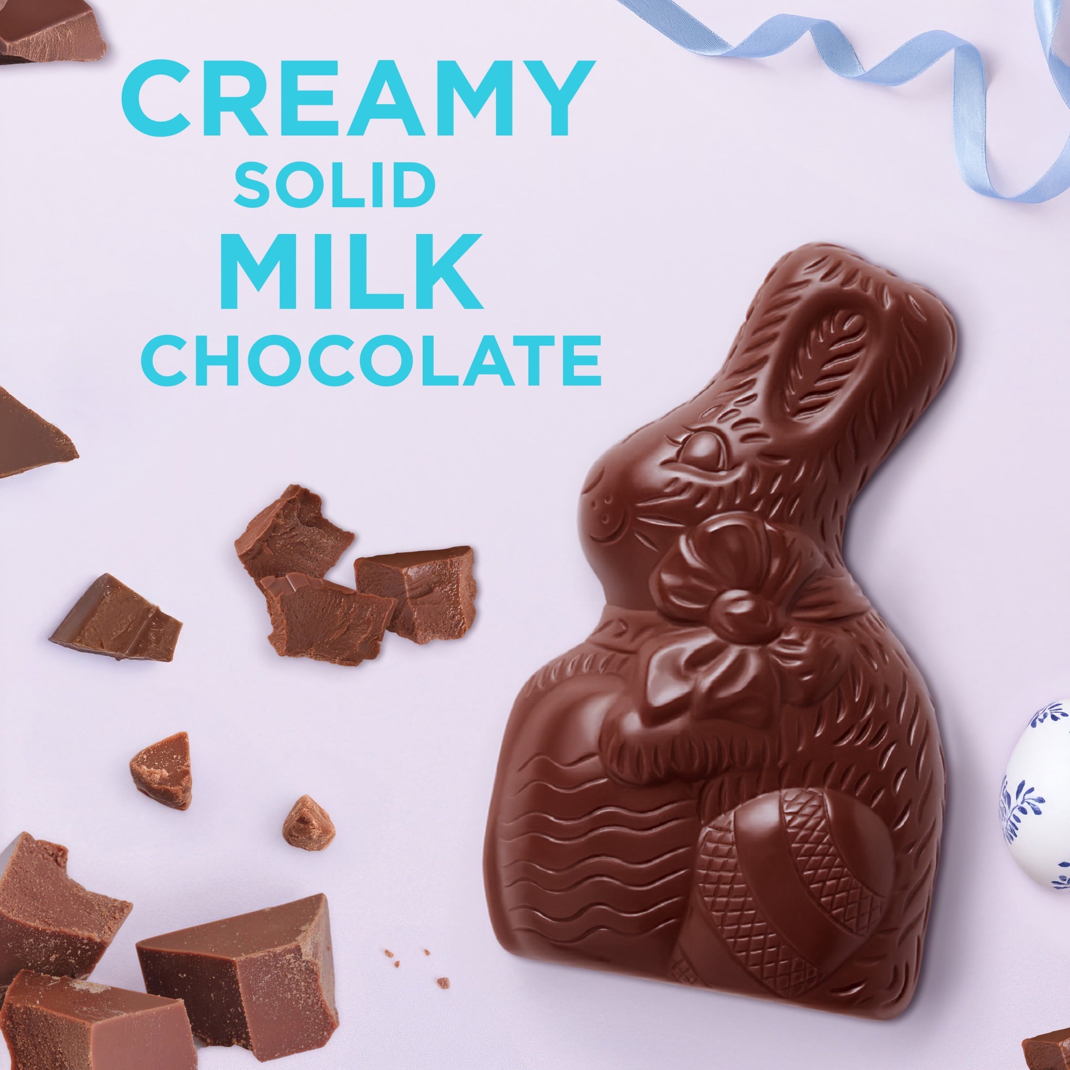 RUSSELL STOVER Easter Bunny Solid Milk Chocolate Rabbit, 1.5 oz
