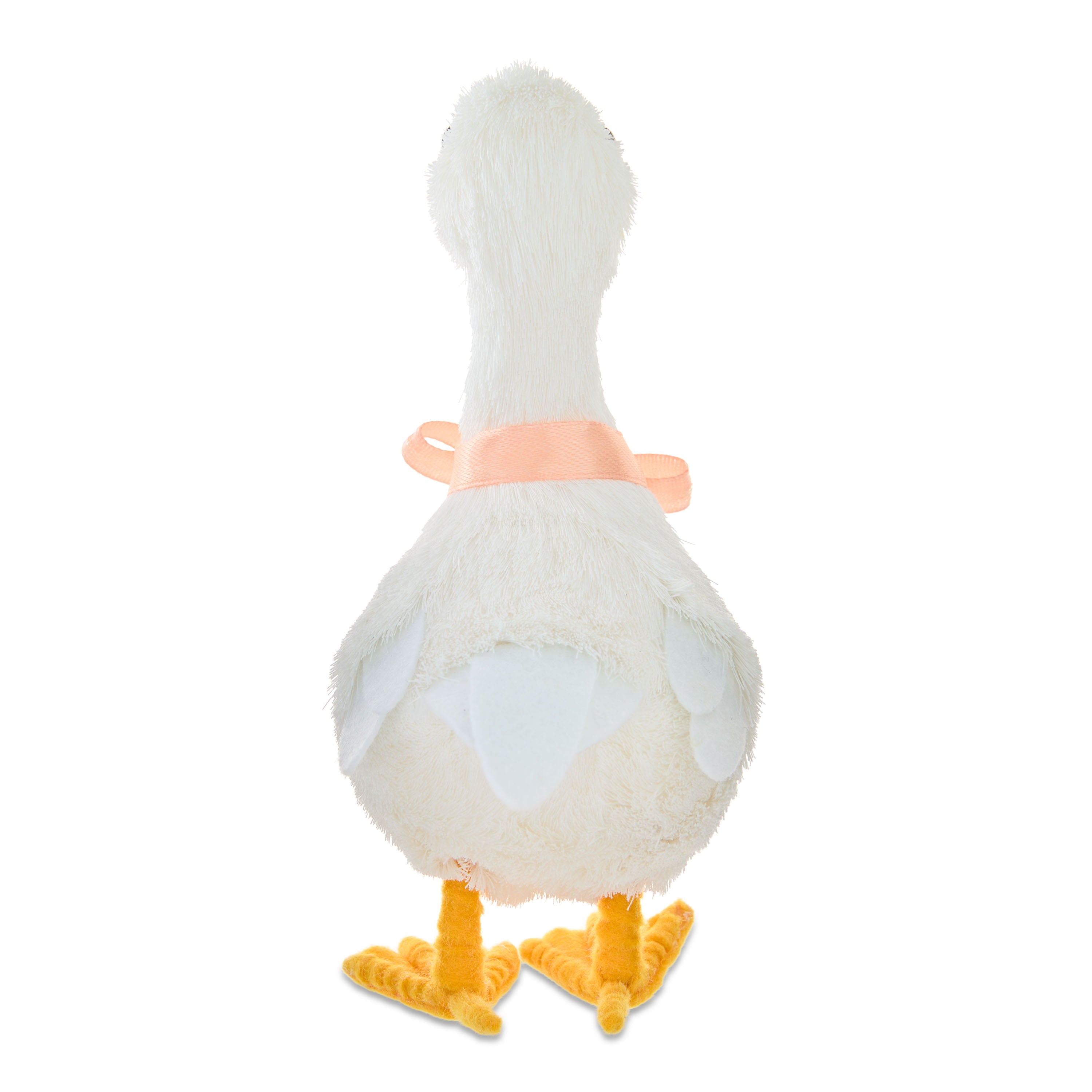 Duck Tabletop Decoration, White and Peach, 6.5", Easter by Way To Celebrate