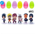 6 Pcs Jumbo Size Easter Eggs and 6Pcs/Set Ninja Pvc Action Figure Toys - Perfect for Easter Eggs Hunting Events, Basket, Goodie Bag, and More!