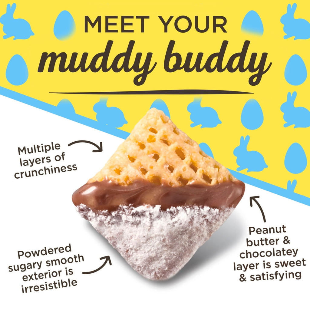 Chex Mix Muddy Buddies, Peanut Butter & Chocolate Coated Chex Snack, 2.25 oz